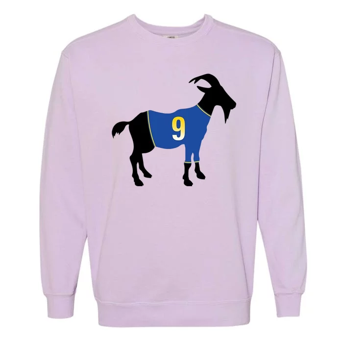 Goat Number 9 Football Garment-Dyed Sweatshirt