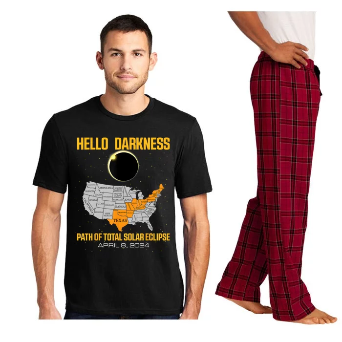 Great North American Path Of Total Solar Eclipse In April 08 Pajama Set