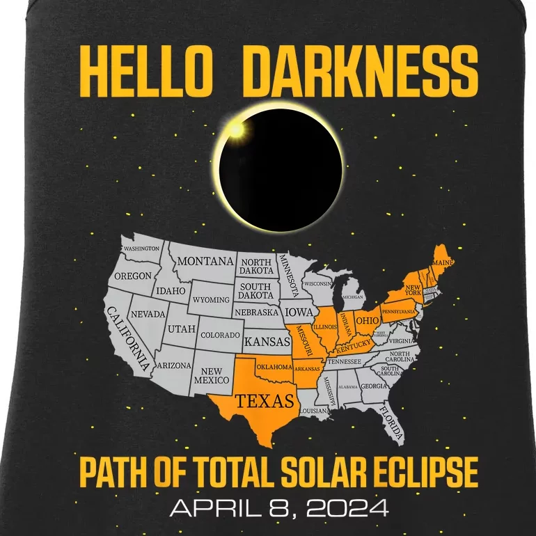 Great North American Path Of Total Solar Eclipse In April 08 Ladies Essential Tank