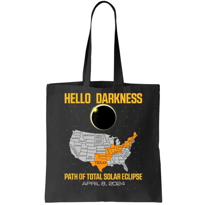 Great North American Path Of Total Solar Eclipse In April 08 Tote Bag