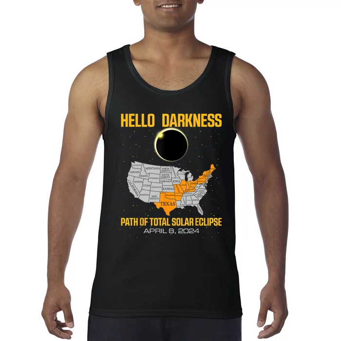 Great North American Path Of Total Solar Eclipse In April 08 Tank Top