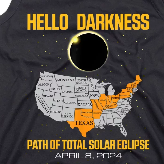 Great North American Path Of Total Solar Eclipse In April 08 Tank Top