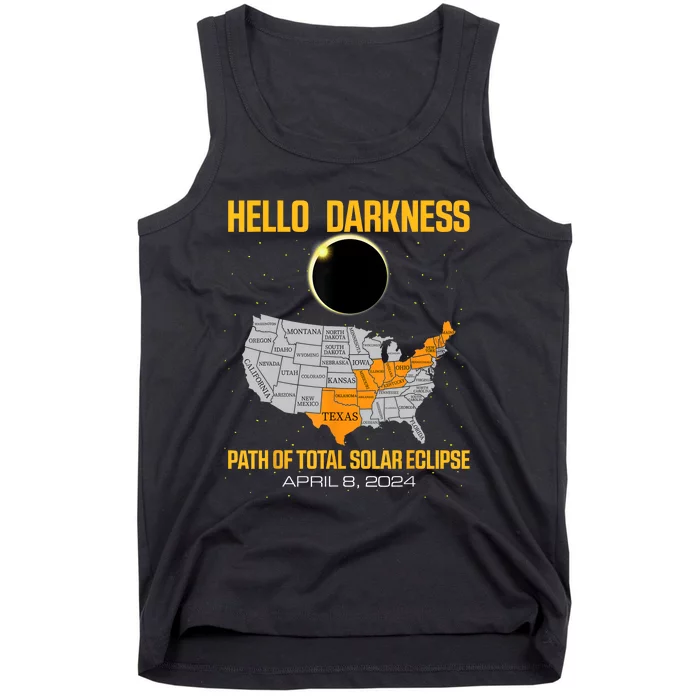 Great North American Path Of Total Solar Eclipse In April 08 Tank Top