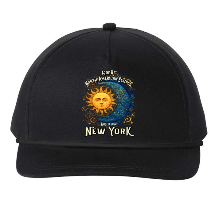 Great North American Eclipse Total Solar Eclipse Earth Moon Sun Cosmic Alignment Snapback Five-Panel Rope Hat