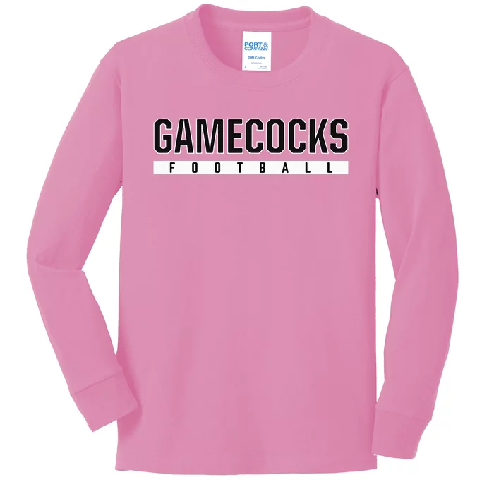 Gamecocks New Brockton High School Football Kids Long Sleeve Shirt