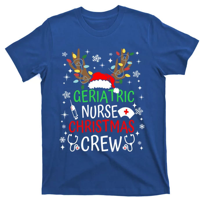 Geriatric Nurse Crew Reindeer Christmas Nursing Squad Group Great Gift T-Shirt