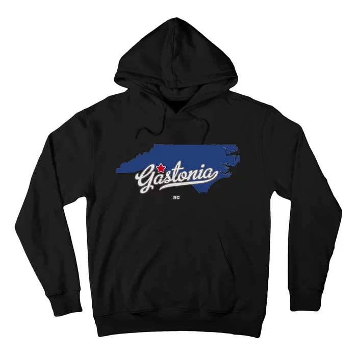 Gastonia North Carolina NC Map Hoodie