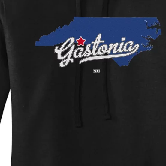 Gastonia North Carolina NC Map Women's Pullover Hoodie