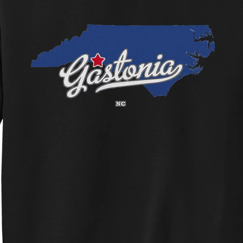 Gastonia North Carolina NC Map Tall Sweatshirt