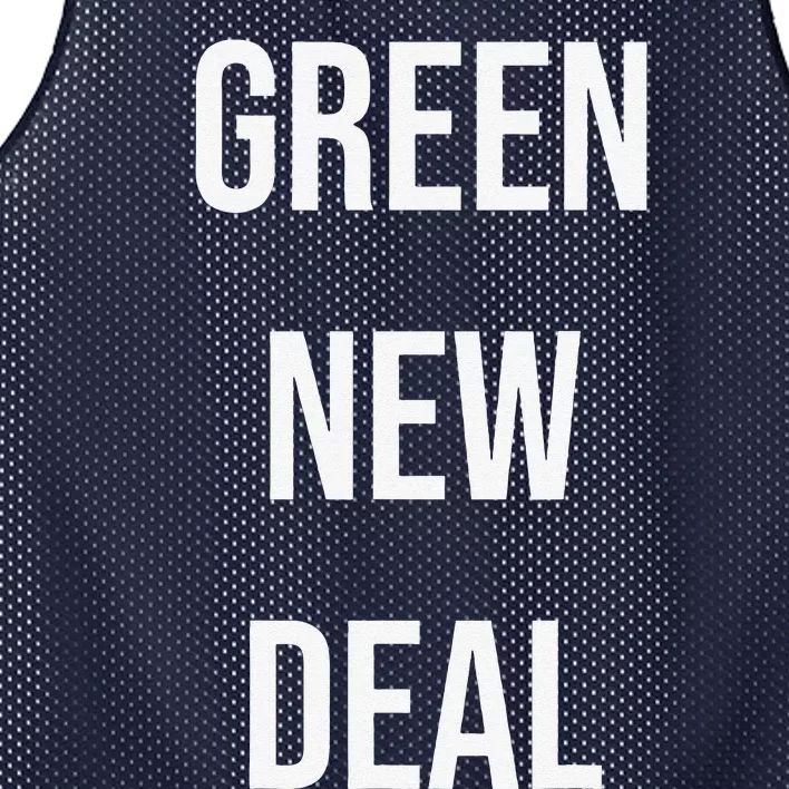 GREEN NEW DEAL Climate Change Activism Activist Earth Day Mesh Reversible Basketball Jersey Tank