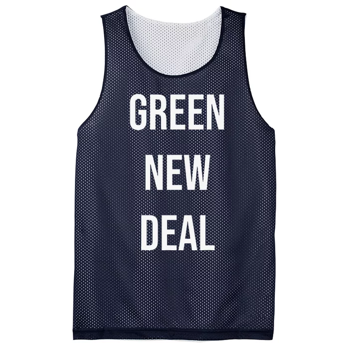 GREEN NEW DEAL Climate Change Activism Activist Earth Day Mesh Reversible Basketball Jersey Tank