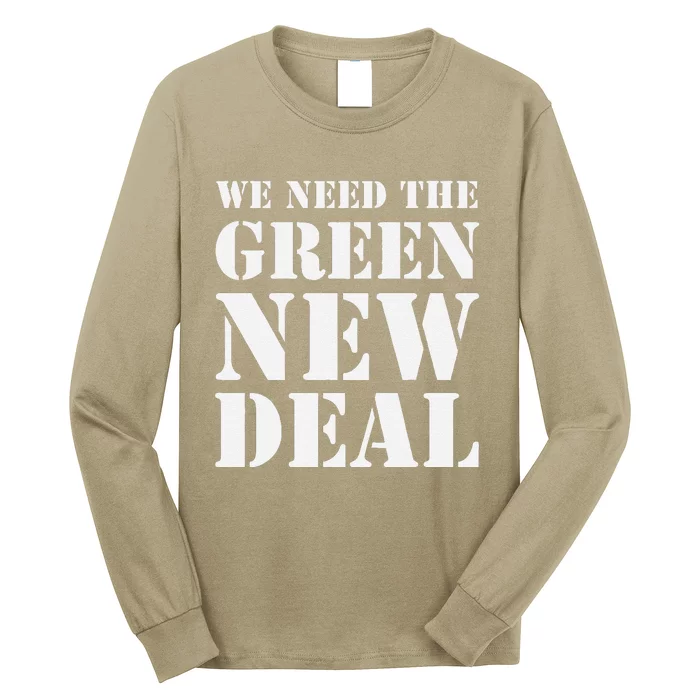 Green New Deal Earth Day Activist Long Sleeve Shirt