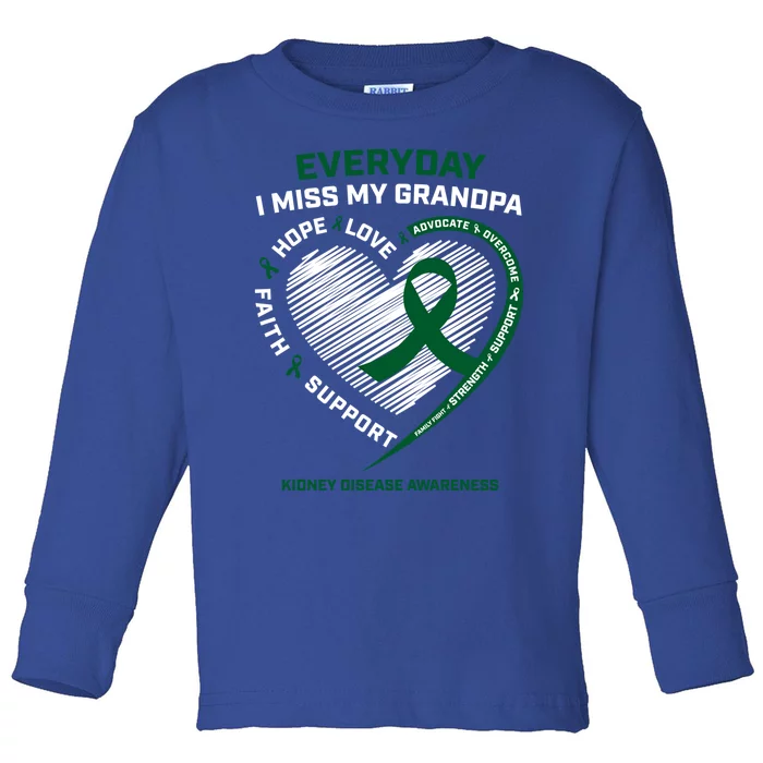 Gifts Ney Disease Funny Gift Grandpa Ney Disease Awareness Meaningful Gift Toddler Long Sleeve Shirt