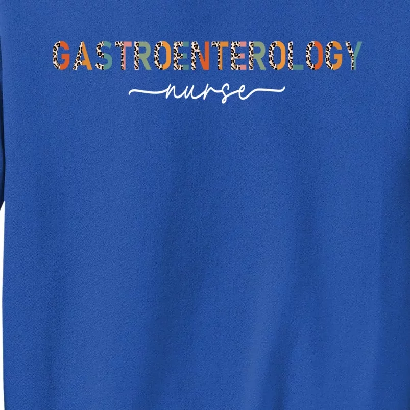 Gastroenterology Nurse Endoscopy Gastro Nurse Leopard Gift Tall Sweatshirt