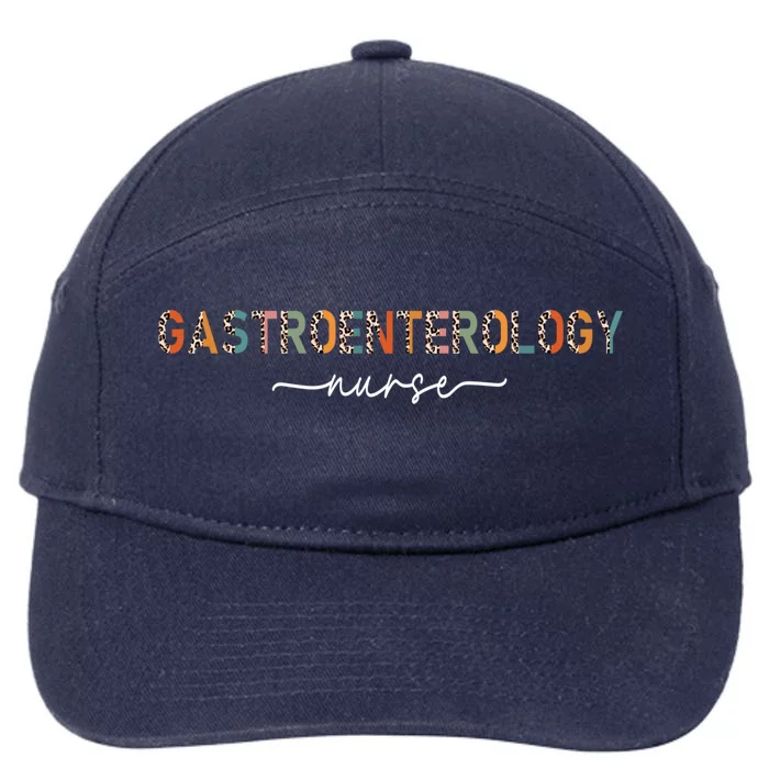 Gastroenterology Nurse Endoscopy Gastro Nurse Leopard Gift 7-Panel Snapback Hat