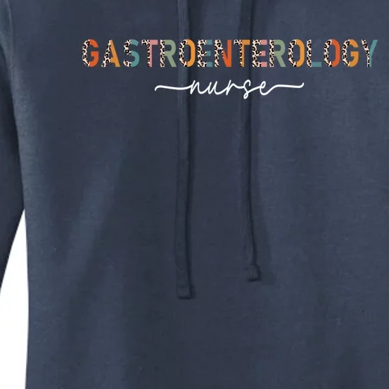 Gastroenterology Nurse Endoscopy Gastro Nurse Leopard Gift Women's Pullover Hoodie