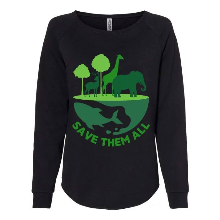 Global National Endangered Species Day Protect The Wildlife Funny Gift Womens California Wash Sweatshirt