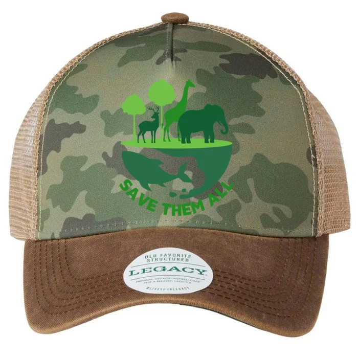 Global National Endangered Species Day Protect The Wildlife Gift Legacy Tie Dye Trucker Hat