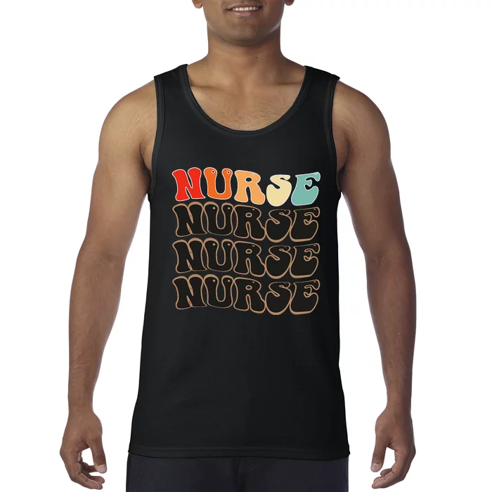 Groovy Nurse  Future Nurse Appreciation Nursing Tank Top