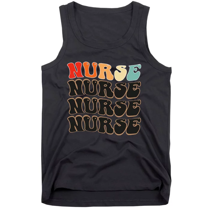 Groovy Nurse  Future Nurse Appreciation Nursing Tank Top