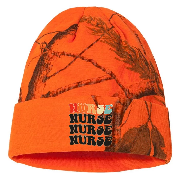 Groovy Nurse  Future Nurse Appreciation Nursing Kati - 12in Camo Beanie