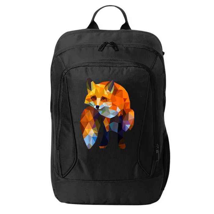 Geometric Nature Fox Cool Cute Graphic Art City Backpack