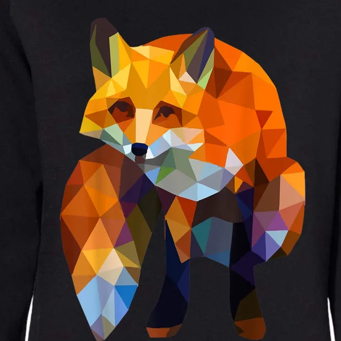 Geometric Nature Fox Cool Cute Graphic Art Womens California Wash Sweatshirt