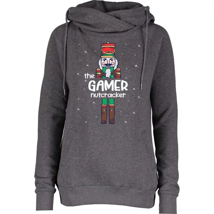 Gamer Nutcracker Family Matching Funny Pajama Womens Funnel Neck Pullover Hood