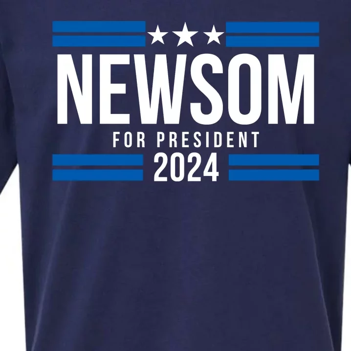 Gavin Newsom For President 2024 Gavin Newsom 2024 Sueded Cloud Jersey T-Shirt