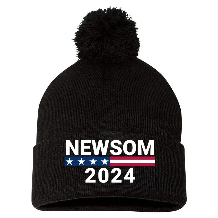 Gavin Newsom For President 2024 Gavin Newsom 2024 Vote Gavin Newsom Pom Pom 12in Knit Beanie