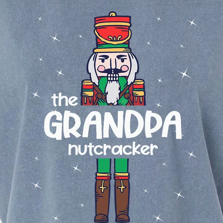 Grandpa Nutcracker Family Matching Funny Pajama Garment-Dyed Women's Muscle Tee