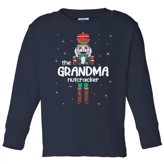 Grandma Nutcracker Family Matching Toddler Long Sleeve Shirt