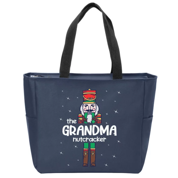 Grandma Nutcracker Family Matching Zip Tote Bag