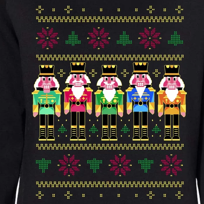 Golden Nutcracker Funny Jolly & Merry Ugly Christmas Womens California Wash Sweatshirt