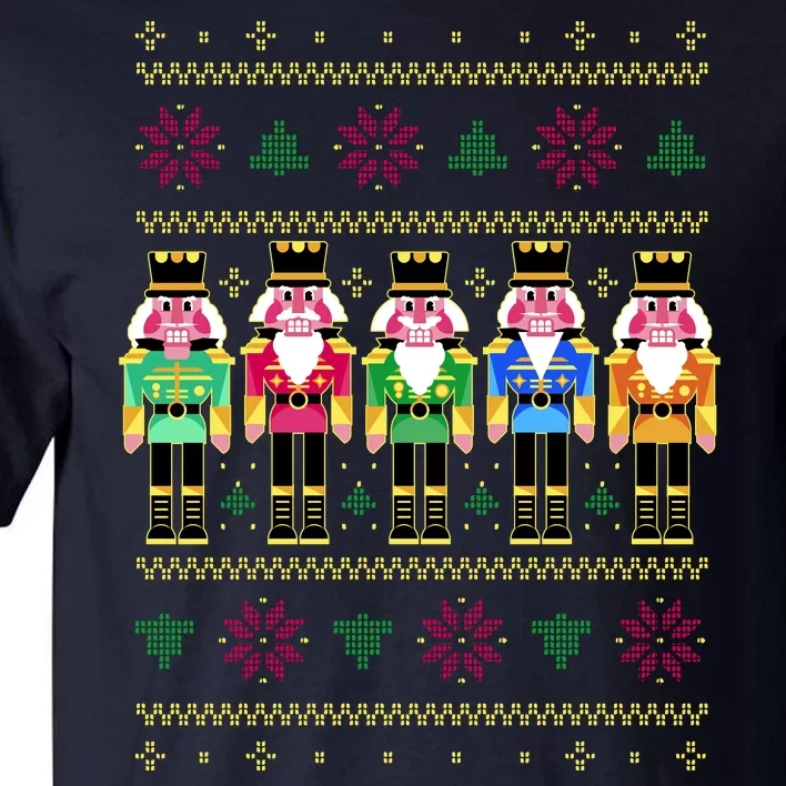 Golden Nutcracker Funny Jolly & Merry Ugly Christmas Tall T-Shirt