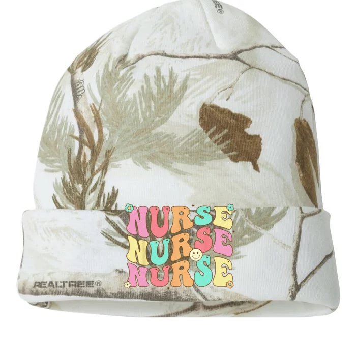 Groovy Nurse  Future Nurse Appreciation Nursing Kati - 12in Camo Beanie