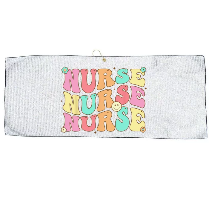 Groovy Nurse  Future Nurse Appreciation Nursing Large Microfiber Waffle Golf Towel