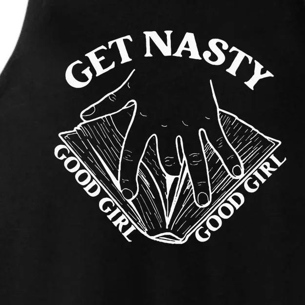 Get Nasty Good Girl Russ Good Girl Get Nasty Romance Ladies Tri-Blend Wicking Tank