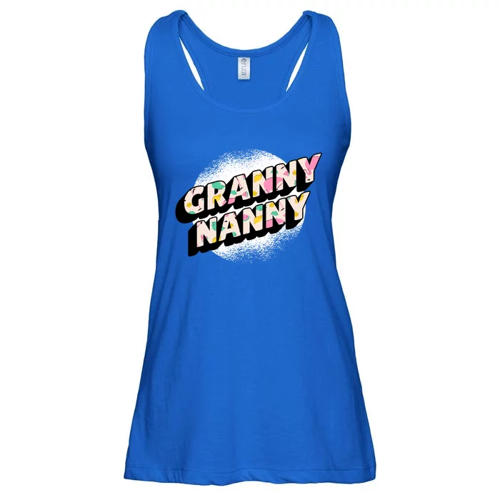 Granny Nanny Grandmothers Taking Care Of Grandchildren Gift Ladies Essential Flowy Tank