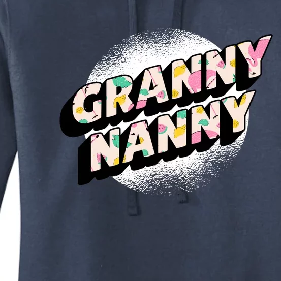 Granny Nanny Grandmothers Taking Care Of Grandchildren Gift Women's Pullover Hoodie