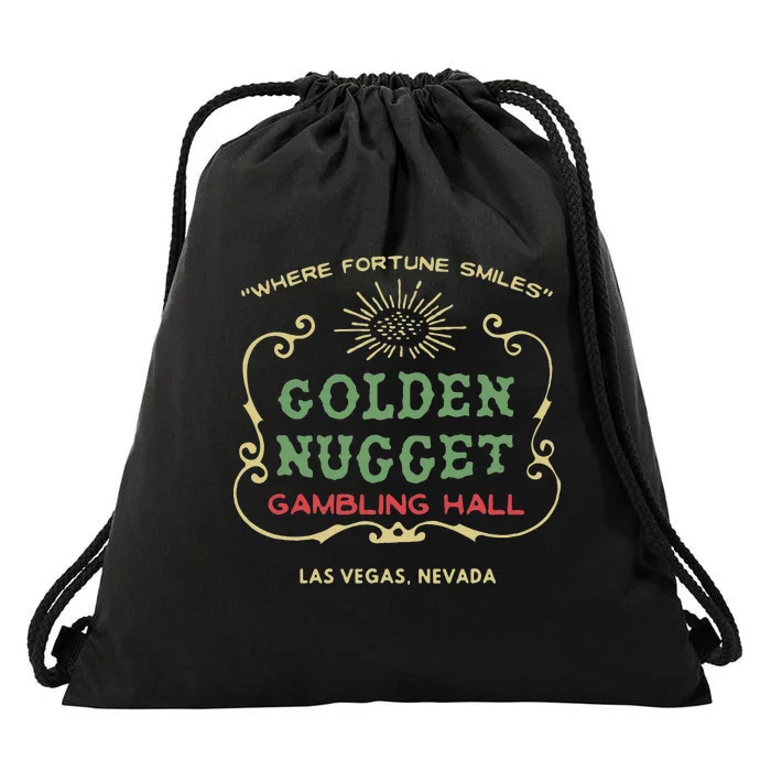 Golden Nugget Gambling Hall Vintage Las Vegas Unisex Drawstring Bag