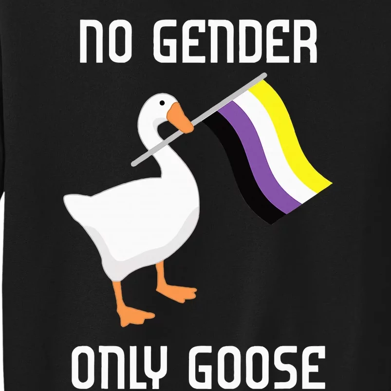 Goose No Gender Pride Flag Lgbtq Gay Tall Sweatshirt