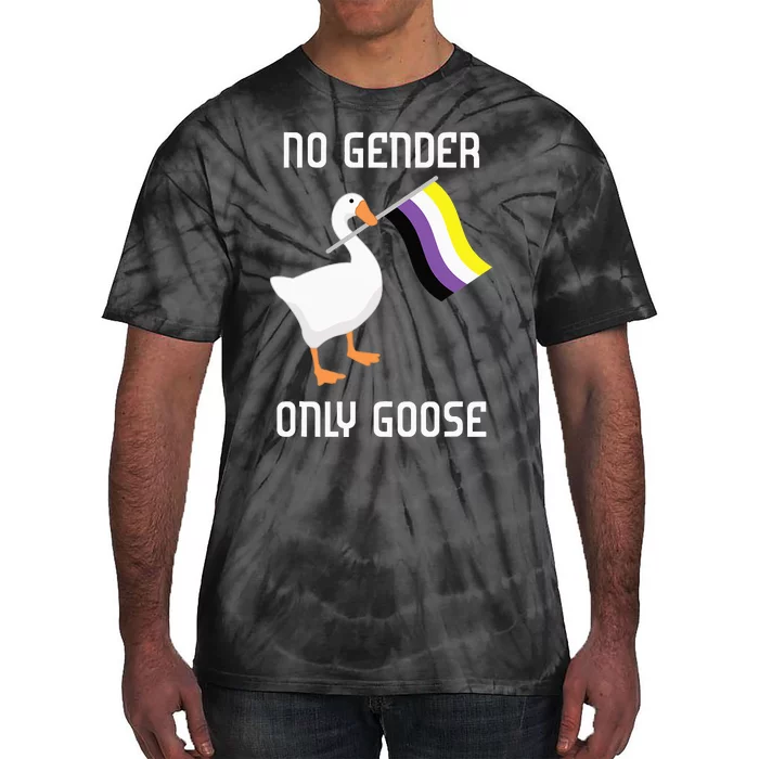 Goose No Gender Pride Flag Lgbtq Gay Tie-Dye T-Shirt