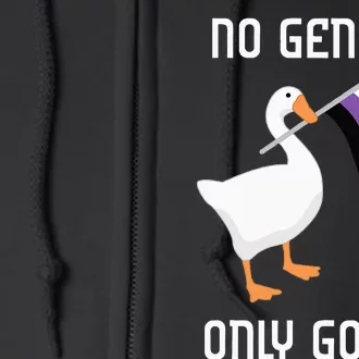 Goose No Gender Pride Flag Lgbtq Gay Full Zip Hoodie