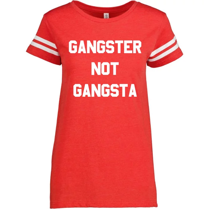 Gangster Not Gangsta Enza Ladies Jersey Football T-Shirt