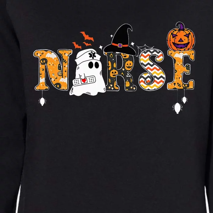 Ghost Nurses Halloween Crew Funny Costume Womens California Wash Sweatshirt