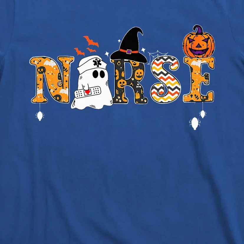 Ghost Nurses Halloween Crew Funny Costume T-Shirt