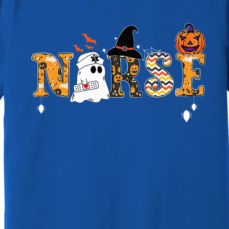 Ghost Nurses Halloween Crew Funny Costume Premium T-Shirt