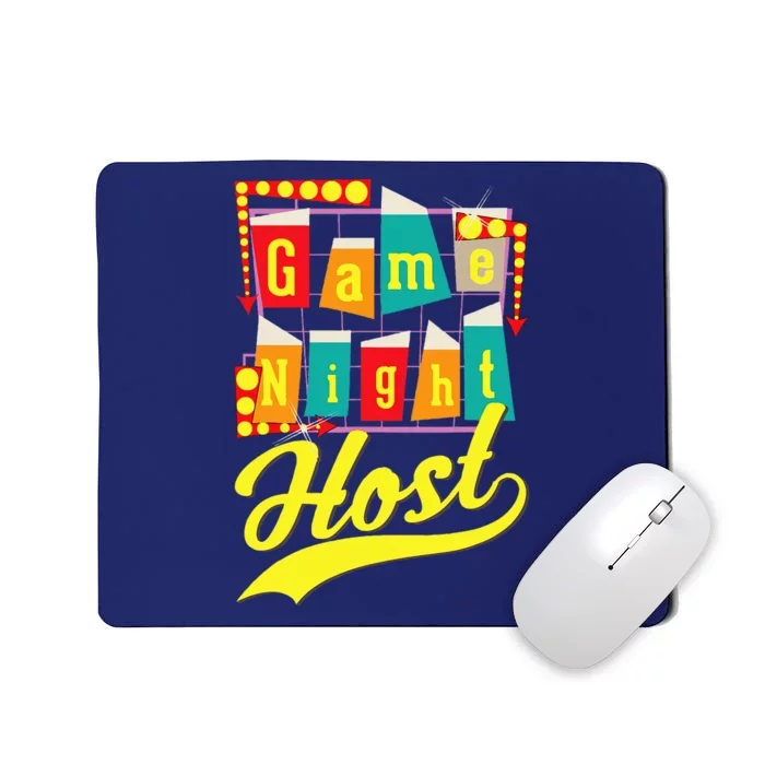 Game Night Host Family Board Game Trivia Night Mousepad