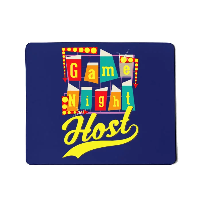 Game Night Host Family Board Game Trivia Night Mousepad